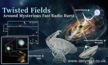 Aliens could be trying to contact Earth as twisted fields are found around a fast radio burst