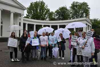Friedlicher Protest gegen AfD-Veranstaltung in Bad Oeynhausen