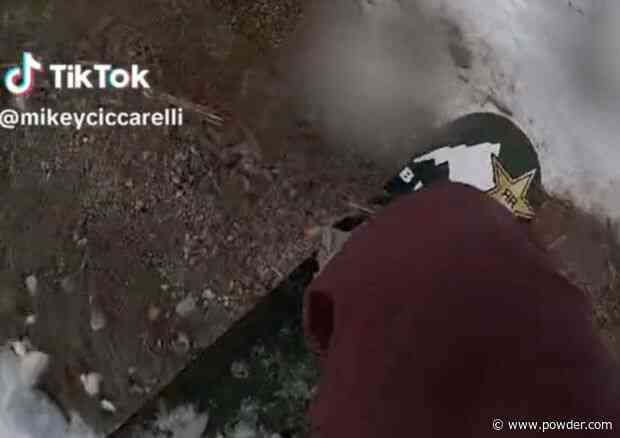 Mikey Ciccarelli Jumps Unexpected Grass Patch At Whistler