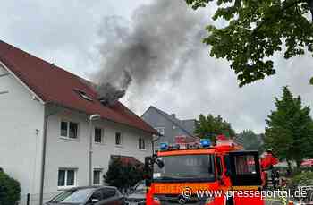 FW-MH: Dachgeschosswohnung in Vollbrand - eine Person verletzt-