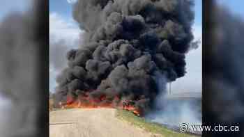Farm field fire ruins 2 southeastern Manitoba bridges