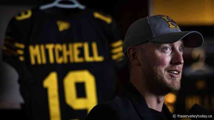 Veteran CFL quarterback Mitchell enjoying change of scenery in Hamilton