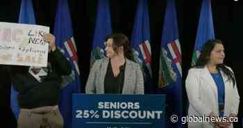 Protesters interrupt UCP news conference: ‘Hospitals should be public’