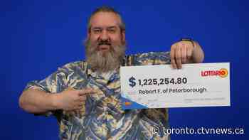 Ontario man scores major lottery prize with numbers he picked with his eyes closed