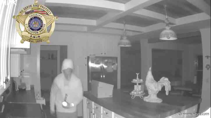 Video shows burglar stalking through home in Livingston Parish