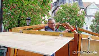 Auf dem Jenaer Frühlingsmarkt wird gehämmert