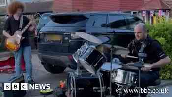 Drummer PC Jake Mabey wows Theydon Bois coronation party