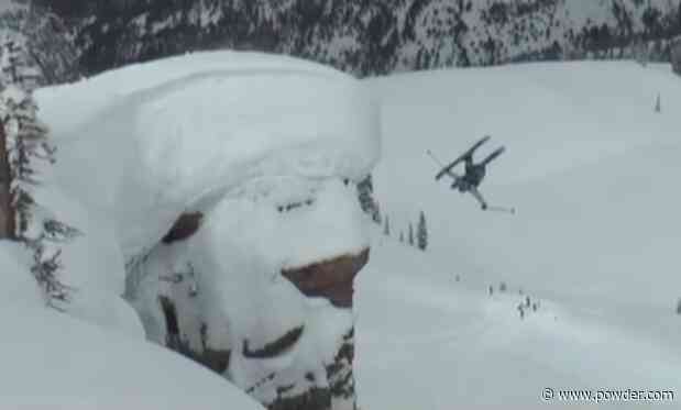 Teenager Sends 100-Foot Front Flip At Iconic Backcountry Ski Spot