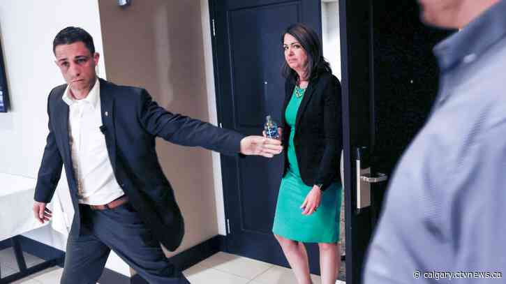 Alberta election campaign continues after minor drama at Danielle Smith announcement
