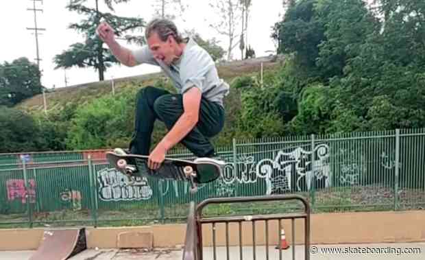 John Fitzgerald Takes Flight With This Massive Air Into Sketchy Quarter Pipe