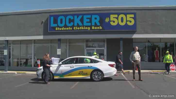 Albuquerque crossing guards host children's clothing drive