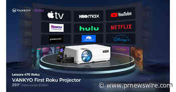 VANKYO Introduces Leisure 470 Roku, the First Officially Authorized Roku Partner Projector Kit with the Largest Screen
