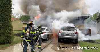 One injured, home destroyed in Aurora fire Friday morning