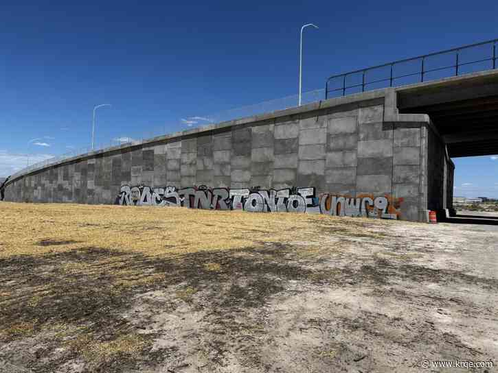 Vandals deface new Sunport expansion project prior to unveiling