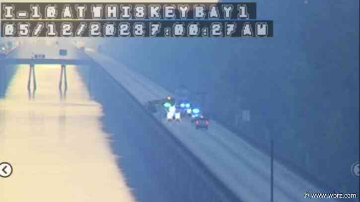 One person dead after vehicle fire on Basin Bridge; I-10 EB reopened after hours-long closure