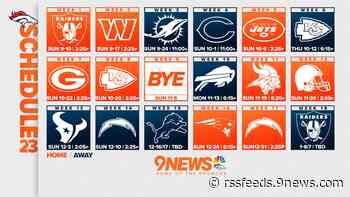 Here's the Denver Broncos 2023 schedule