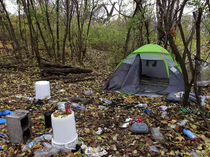 Did the Great American Cleanup displace the homeless in Fort Wayne?