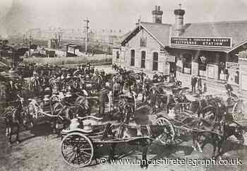 Archive photo shows taxi chaos at Clitheroe Station in 1900s