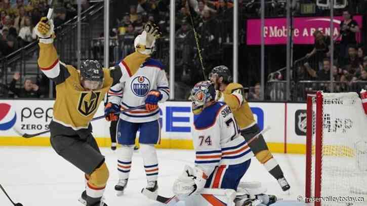 Vegas Golden Knights push Oilers to brink of playoff elimination with 4-3 win
