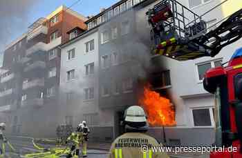 FW Bremerhaven: Wohnungsbrand in einem Mehrfamilienhaus