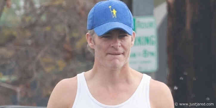 Chris Pine Puts Biceps & Toned Legs On Display In Tank Top & Short-Shorts
