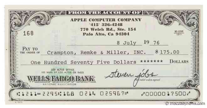 Steve Jobs signed check sells for $106,985 at auction