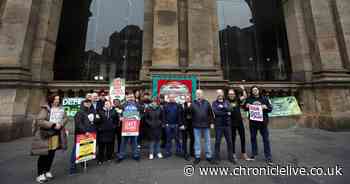 Rail workers take to picket line in Newcastle in latest strike to 'defend jobs, pay and conditions'