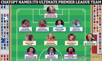 The ultimate Premier League football team... according to ChatGPT