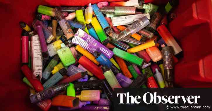 Single-use vapes sparking surge in fires at UK waste plants