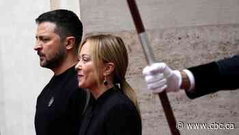 Zelenskyy, in Rome to meet with Pope Francis, told by Italy's president, 'We are fully at your side'