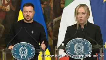 Selenskyj bedankt sich bei Italien-Besuch für Unterstützung für sein Land