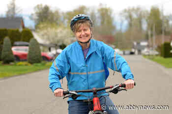 Reducing eco footprint: Chilliwack woman uses only bike, train on Earth Day trip to Vancouver school