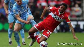 Championship play-off semi-final first leg: Coventry City v Middlesbrough.