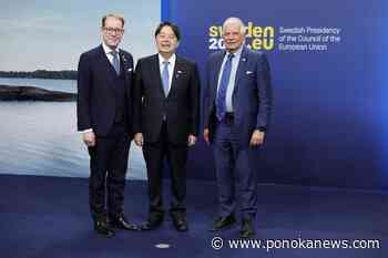 China and Russia are increasing their military collaboration, Japan’s foreign minister warns