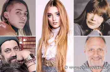 Die deutsche ESC-Jury 2023: Katja Ebstein, Arne Ghosh, Anica Russo, Alina Süggeler und Kai Tölke