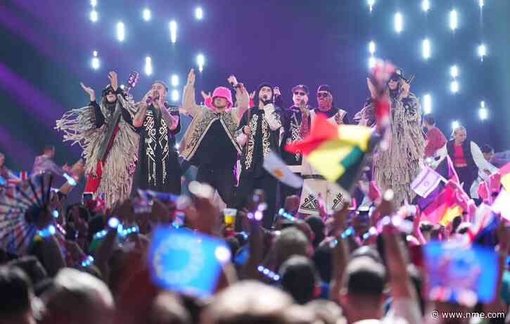 Ukraine’s Kalush Orchestra open Eurovision with emotive rendition of 2022 winning song