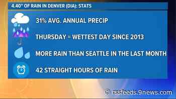 Top five most impressive rain statistics from the Denver rainstorm