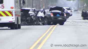 At Least 1 Killed, 7 Injured in 4-Vehicle South Deering Crash