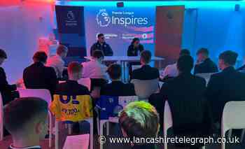 Blackburn Rovers Tyrhys Dolan encourages pupils to speak about grief