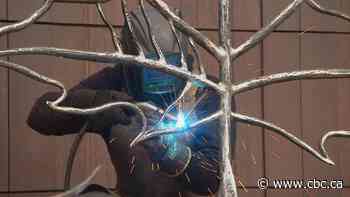 An Alberta blacksmith and first responders forge lasting tribute to mental health struggle