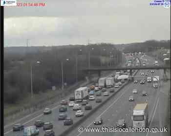 Child believed to have 'fallen from car' on M25 near Romford