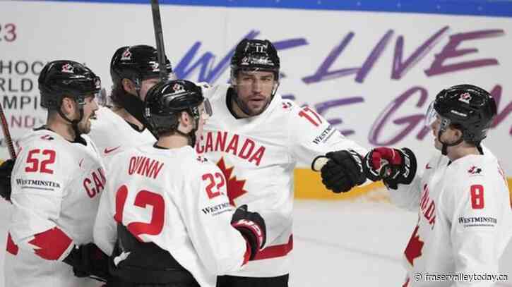 MacKenzie Weegar leads Canada past Slovenia 5-2 at men’s world hockey championship