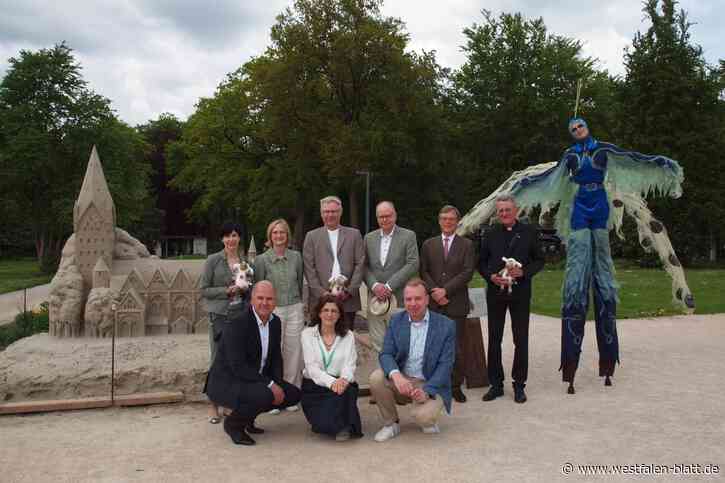 OWL-Wahrzeichen aus Sand modelliert