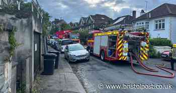 Plumes of smokes across Bristol as fire starts in bedroom of house