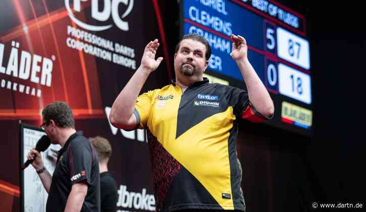 Belgian Darts Open: Clemens und Bellmont siegreich, auch Anderson und Barney weiter