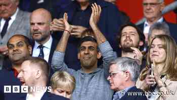 Prime Minister Rishi Sunak sees Southampton relegated from Premier League