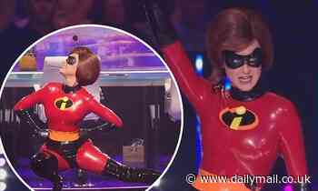 Katy Perry wears skintight Elastigirl costume while celebrating Disney Night on American Idol on ABC