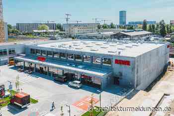REWE-Markt in Berlin-Friedrichshain: Ein Gewerbebau aus Infraleichtbeton