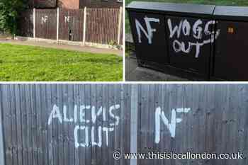‘Vile, racist’ graffiti in Eltham: £1,000 reward offered