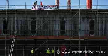 Newcastle rooftop protest LIVE: Updates as police at scene as activists climb onto factory roof